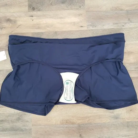 Swimsuits for All NWT Women's Size 30 Navy Blue Swim Shorts Double Layer - Picture 5 of 5